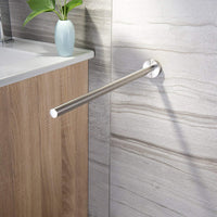 1 x RAW Customer Returns ZUNTO towel holder stainless steel bathroom towel rail wall mounting brushed 40 cm - RRP €15.99