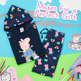 7 x Brand New Peppa Pig Jogging Suit Girls, Peppa Pig Tracksuit Girls Cotton, Hoodie Girls Jogging Bottoms Girls Set 18-24 Months, Navy Blue  - RRP €145.88