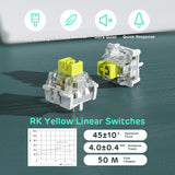 1 x RAW Customer Returns RK ROYAL KLUDGE RK96 RGB Limited Ed, 90 96 Keys Triple Mode Bluetooth 5.0 2.4G USB-C Hot-Swappable Mechanical Keyboard with Software Support and Massive Battery, RK Yellow Switch, Camp Green - RRP €109.99