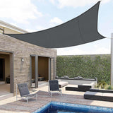 1 x RAW Customer Returns SUNNY GUARD Square Shade Sail Awning 2.5x2.5m Waterproof Windproof UV Protection for Patio, Garden, Outdoors, Terrace, Anthracite Gray - RRP €35.99