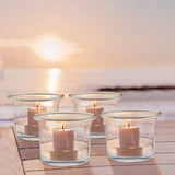 1 x RAW Customer Returns Belle Vous Votive Candle Holders 12 pcs - Transparent Glass Tealight Holders, Candle Holders for Tealights - Each 4.5 x 4.5 cm - Lantern Glass Candle Glasses for Wedding, Party, Home Accessory, Table Decoration - RRP €18.49