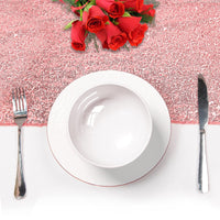 45 x Brand New WEBGGER Table Runner Sequins Round Sequins Fabric for Wedding Birthday Party Baby Showers Tablecloth Decoration 30 x 270 cm Champagne 1pack  - RRP €485.55