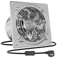 1 x RAW Customer Returns HG Power 250mm exhaust fan 1680m h bathroom fan quiet with return flap powerful wall fan with EU plug for kitchen bathroom garage basement - RRP €50.99