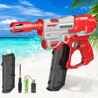 1 x RAW Customer Returns VATOS Electric Water Gun for Children Adults, 32FT Automatic with Long Range, 2 Magazine Capacity Water Sprayer Summer Toy for Boys Girls - RRP €9.56