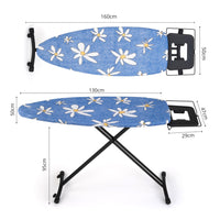 1 x RAW Customer Returns Premium Large Folding Ironing Board Adjustable Rubberized Ironing Boards Professional Ironing Boards - 130 x 47 cm - Made in EU - RRP €103.9