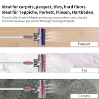 1 x RAW Customer Returns suzao brush replacement parts for Dyson V7 V8 V10 V11 V15 sv12 sv14 sv15, floor nozzle with turbo brush attachment, LED and trigger lock, Dyson brush roller for carpets, parquet floors, hard floors - RRP €44.16