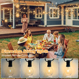 1 x RAW Customer Returns Outdoor String Lights - 30m 46 2 LED Bulbs Outdoor Garden Lights Dimmable with Remote Control Outdoor Lights Decorative Outdoor String Lights for Garden 30M 46 2 with Remote Control  - RRP €39.99