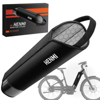 1 x RAW Customer Returns HENMI Ebike battery protective cover 28-40 cm circumference, graphene neoprene thermal protective cover for the E-bike, protects cold and dirt E-bike battery protective cover with reinforced straps, universal fit - RRP €16.97