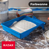 1 x RAW Customer Returns KADAX paint tray, large plastic paint tray, painter s paint tray with handy handle, paint tray, lightweight painting accessories, painting supplies, paint tray, paint tray 6, blue  - RRP €18.14