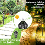 1 x RAW Customer Returns AGOTD Solar Lights Garden Outdoor, Solar Flame Light, Garden Lights with Realistic Flames, Automatic On Off Solar Torches for Garden, Yard, Balcony, Driveway, Path, Party, 2 Pack - RRP €30.24