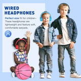 1 x RAW Customer Returns Rockpapa 952 children s headphones, children s headphones with cable, HD stereo headphones with microphone, 3.5 mm Aux Jack, 1.5 m cable length, foldable on-ear headphones for school travel mobile phone tablet- RRP €17.99