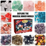 2 x RAW Customer Returns 2023 Crystal Advent Calendar for Kids. 24 Day Advent Calendar Countdown. Natural Minerals and Gemstones, the Perfect Gift for Boys and Girls - RRP €20.14