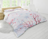 1 x RAW Customer Returns Kseyic Cherry Blossom Bed Linen 135 x 200 cm, Flowers Duvet Cover Pink White Bed Linen Girls, Bed Linen Sets Japanese Style Romantic with Zip Pink-White 2, 135 x 200 cm  - RRP €35.28