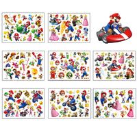 1 x RAW Customer Returns 8 Sheets Super Mario Temporary Tattoo Children, Waterproof Children s Tattoos Sticker Set - RRP €6.04