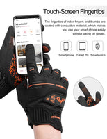 2 x Brand New INBIKE MTB Gloves Mountain Bike Protection Long Cycling Gloves Men Women Resistant Winter Summer Touch Screen MC034 Orange 2XL - RRP €55.2