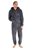 1 x RAW Customer Returns CityComfort Men s Pajamas, Men s One-Piece Pajamas with Zipper, Fleece Pajamas for Adults M-3XL XL, Dark Grey  - RRP €33.26