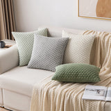 2 x Brand New MIULEE Corduroy Cushion Cover Pillowcases Decorative Cushion Cover Modern Sofa Cushions Throw Pillows Couch Cushions Decorative Pillows Soft for Sofa Living Room Bedroom Set of 2 40 x 40 cm Pea Green - RRP €31.98