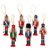 1 x RAW Customer Returns THE TWIDDLERS - Christmas Nutcracker Soldier Traditional Wooden Handmade - 6 Assorted Designs and Colors - Toy Soldiers Ideal Christmas Tree Decorations, 13cm - RRP €19.55