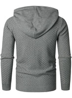 1 x Brand New HOOD CREW Men s Casual Long Sleeve Hooded Sweatshirts Stylish Knitted Jumper - RRP €40.33