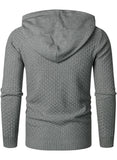 1 x Brand New HOOD CREW Men s Casual Long Sleeve Hooded Sweatshirts Stylish Knitted Jumper - RRP €40.33