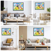 1 x Brand New DAERLE Cartoon Diamond Painting Pictures, 5D Diamond Painting Pictures Adults, Diamond Painting Pictures Animation Set Full Drill Diamond Painting Cross Embroidery Painting for Home Decor 40x30cm - RRP €9.66