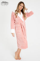 1 x RAW Customer Returns CityComfort Women s Fluffy Fleece Dressing Gown Women s Dressing Gown Women Pink, L  - RRP €24.79