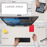 1 x RAW Customer Returns CENNBIE Desk Pad 120x50cm, Extra Large Leather Mouse Pad, Gaming Mouse Mat and Office Mouse Pad Extended Gaming Mouse Pad XXL Desk Pad Waterproof Desk Mat Cream  - RRP €37.98