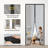 1 x RAW Customer Returns fowong magnet fly screen balcony door 200x220 cm, reinforced magnetic insect screen door fly curtain for cellar door patio door mosquito net velcro installation black - RRP €42.99