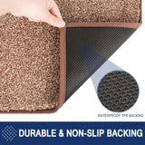 1 x RAW Customer Returns FCSDETAIL dirt trapper mat inside 86 x 150 cm, non-slip machine washable doormat, cleaning mat, entrance door mat with water absorbents, doormat for dog, entrance, front door hallway - RRP €64.99