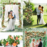 1 x RAW Customer Returns VINFUTUR 5 250cm Artificial Flower Garland Roses Artificial Rose Garland Hanging Rose Vine for Wedding Home Garden Decoration - RRP €19.66