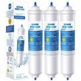 1 x RAW Customer Returns Water filter refrigerator replacement for Samsung DA29-10105J DA29-10105J HAFEX EXP, DA99-02131B, WSF-100, EF9603, HAIER LG Inline water filter 3 pieces from GOLDEN ICEPURE RWF0300A invoice available  - RRP €23.18