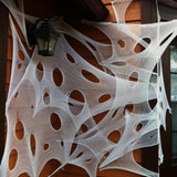 36 x Brand New obqo Halloween Decoration Spider Web Large, Halloween Cobwebs Stretchable with 5 Ground Nails for Garden Outdoor, Giant Spider Web Decoration Outside for Halloween Horror Decoration 100 x 200 cm  - RRP €575.64