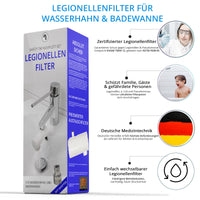 1 x RAW Customer Returns Legionella filter for sinks and bathtubs SAFETY TAP complete set absolutely safe legionella protection, developed in medical technology - RRP €130.58