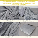 3 x RAW Customer Returns BORPEIN Wearable Blanket with Foot Cover, Cozy Hug Wearable Throw Blanket, Soft and Warm for Sofa Lovers for Women Men Adults. One Size Gray White  - RRP €70.77