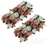 1 x RAW Customer Returns NUPTIO Wedding Flower Decorations for Tables 2 Pack 50cm Long Spring Flower Arrangements Artificial Centerpiece Elegant Dusty Rose Fake Flowers for Party Weddings Dining Table - RRP €32.96