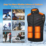 1 x RAW Customer Returns Heated Vest, USB Electric Heating Vest for Men Women with 15 Heated Zones Heated Vest with 3 Levels Temperature 3 Control Buttons Winter Warming Gilet for Outdoor Motorcycle Camping Hunting Skiing - RRP €50.41