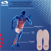 1 x RAW Customer Returns SULPO insoles for everyday life sports - thin silicone shoe insoles - gel insoles with ventilation holes, reduces sweaty feet - for men and women - 1 pair of insoles, size 37-46 37-41  - RRP €9.06