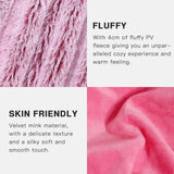 1 x RAW Customer Returns KANKAEU Cuddly Blanket Fluffy 160 200 cm, Super Soft Warm Blanket, Gradient Red Cuddly Blanket, High-Quality Blanket, Fleece Blanket, Sofa Blanket, Bedspreads, Couch Blanket - RRP €21.99