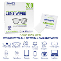 1 x RAW Customer Returns Glasses cleaning cloths, 200 individually packaged glasses cleaning cloths, versatile, suitable for glasses, cameras, binoculars, mirrors, screens, optical and electronic devices - RRP €9.66