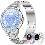 1 x RAW Customer Returns Smartwatch women with phone function Diamond, 1.32 women s watch with call function, menstrual cycle SpO2 heart rate monitor sleep monitor music control, 19 sports modes watch for Android iOS - RRP €59.99