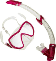 1 x RAW Customer Returns Aqua Lung Uni Mask Snorkel Set- Visionflex Midi Lx Airflex Purge Midi Lx, Fuchsia, 108980 - RRP €35.24