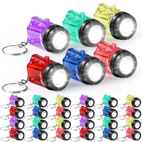 8 x Brand New Censen 50 Mini Keychain Flashlights Small LED Keychain Torch Party Bag Fillers Plastic Pocket Torches for Kids Mini LED Flashlight for Night, Batteries Included - RRP €231.92