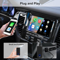 1 x RAW Customer Returns Podofo Wireless Carplay Adapter Wireless Android Auto Adapter, Suitable For Factory Wired Carplay And Android Auto System, For Android Auto. Wired To Wireless Plug and Play - RRP €30.24