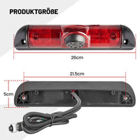 1 x RAW Customer Returns RED WOLF Car Rear View Camera for 2006-2020 FIAT Ducato Citroen Jumper Peugeot Boxer Van the Third Brake Light Camera 3rd Roof Brake Light Car Camera - RRP €100.13