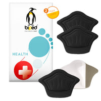 1 x RAW Customer Returns biped HEALTH 2 pairs of heel pads for shoes that are too big and for heel pain - self-adhesive - for cutting to size - heel cushion to prevent blisters and chafing z2802 black, 5mm  - RRP €6.99