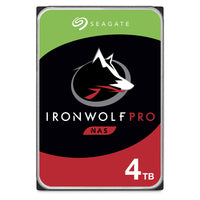 1 x RAW Customer Returns Seagate IronWolf Pro 4 TB internal hard drive, NAS HDD, 3.5 inches, 7200 rpm, CMR, 128 MB cache, SATA 6 GB s, silver, 3 years Data Rescue Service, FFP, model no. ST4000NEZ01 - RRP €157.71