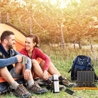 1 x RAW Customer Returns 20W solar charger, Flexsolar solar panel foldable 2-port USB-A, USB-C solar panel, portable, lightweight ETFE emergency panel, IP67 waterproof, hiking, camping, for cell phones, batteries, tablets, power bank - RRP €47.71