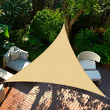 1 x RAW Customer Returns Cool Area Triangle Shade Sail Awning 3.6x3.6x3.6m Waterproof Windproof UV Protection, Suitable for Patio Garden, Terrace, Outdoors, Sand Color - RRP €25.78