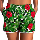 1 x RAW Customer Returns Marvmys Women s Swim Shorts Short Summer Beach Shorts with Belt and Pockets Fine Printed Board Shorts Water Sports Shorts Quick-drying Swim Shorts Jogging Pants Hot Pants S-XXL Green M - RRP €18.13