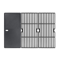 1 x RAW Customer Returns GFTIME 43 x 63cm cast iron grill grate and grill plate for Enders Boston 3, Enders Monroe Pro 3, Charbroil, Barbecook Siesta 310, Broil King Sovereign, Landmann Triton 3 4, cast iron grill spare parts - RRP €75.99